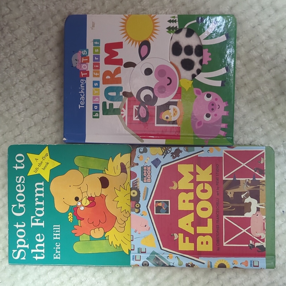 Children's Farm-Themed Book Set- Board Books For Baby Or Toddler